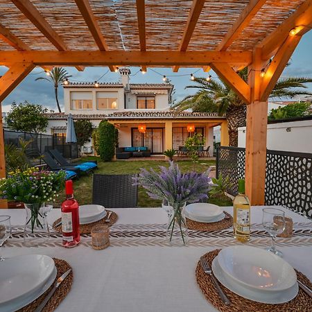Typical Beach House Las Chapas Playa With Heated Pool Marbella Exteriér fotografie