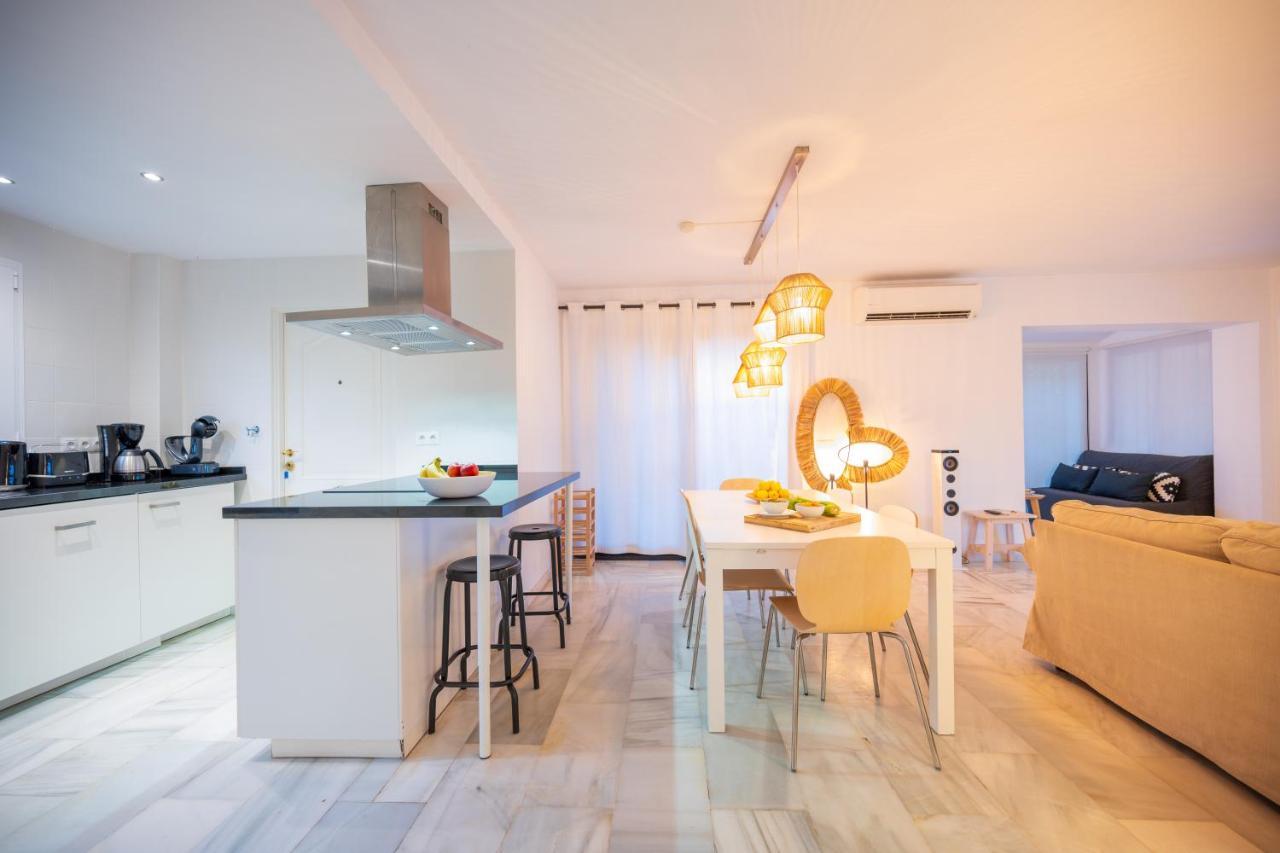 Typical Beach House Las Chapas Playa With Heated Pool Marbella Exteriér fotografie